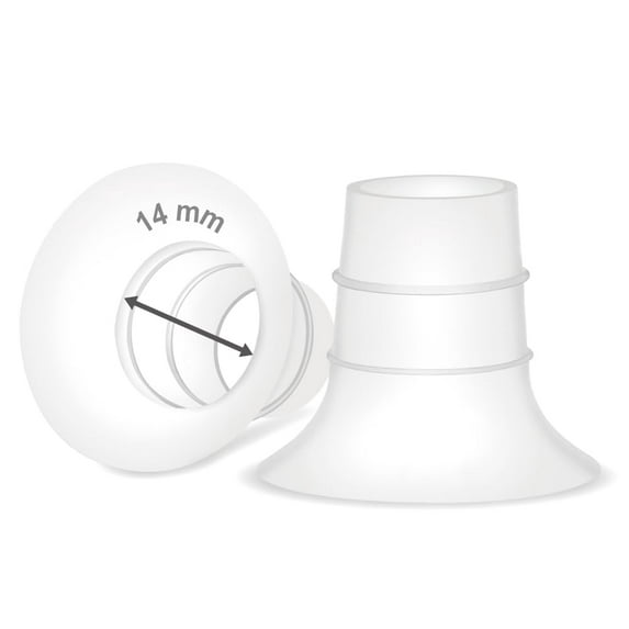 Maymom 14 mm Flange Insert Compatible with Elvie Single/Double Electric, Elvie Stride 24 mm Cup, 2 pc