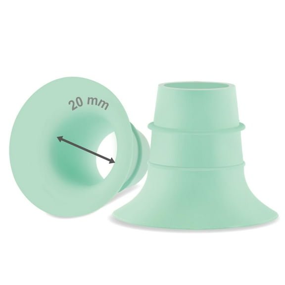 Maymom 20 mm Flange Insert (Green) Compatible with Elvie Single/Double Electric, Elvie Stride 24 mm Cup, 2 pc