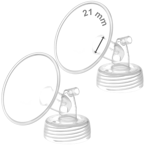 Maymom 21 mm Wide Neck Flange Compatible with Spectra S1 S2 SG Pumps Motif Luna; Not Original Spectra Replacement Pump Parts, 2 Count