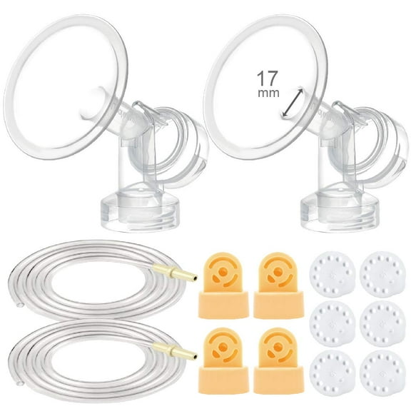 Maymom Breast Pump Kit Compatible with Medela Pump in Style Pumps; 17 mm Breastshields, Valves, Membranes, Tubing