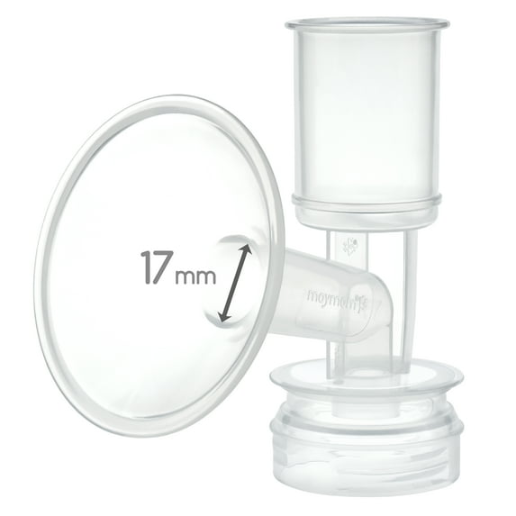 Maymom Breast Shield Flange 17 mm Compatible with Ameda Breast Pumps Purely Yours, Finesse, NOT for Ameda Mya, 1 pc