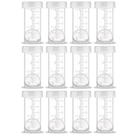 Maymom Colostrum Milk Storage Bottle 1.5 Oz Breastmilk Freezer or Refrigerator Storage, 12pc