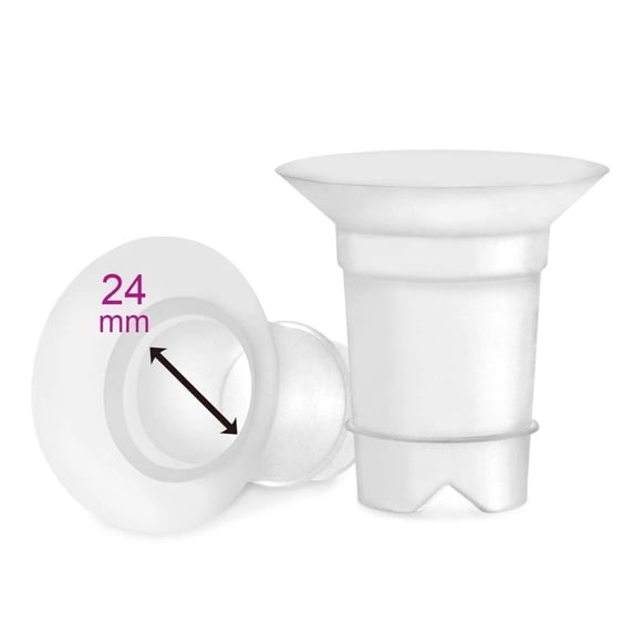Maymom Flange Inserts 24 mm for Spectra 28 mm Hands Free Collection Cup. 2pc/each
