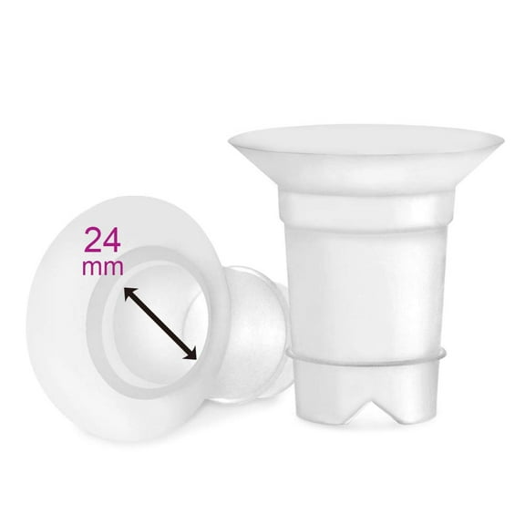 Maymom Flange Inserts 24 mm for Spectra 28 mm Hands Free Collection Cup. 2pc/each