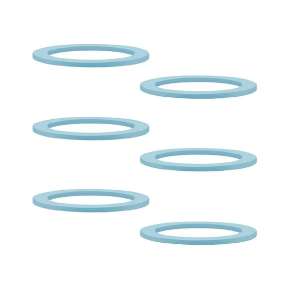 Maymom Flat Anti-slip/Sealing o-Ring to be Used with Maymom Wide Mouth Flange; Compatible with Spectra Widemouth Flange; 6pc/pack