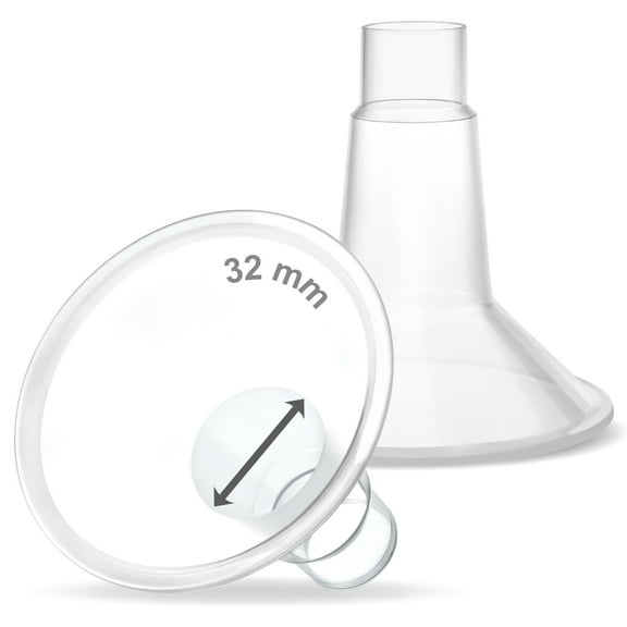 Maymom 32mm Breast Shield Compatible with Medela Breast Pumps with PersonalFit Connector, PersonalFit Flex, Freestyle, Sonata, Swing, Harmony Connector (2-Pack, Classic Series)