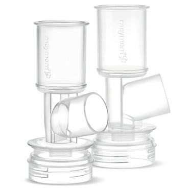 Maymom MyFit Connector Set, Two-Piece Breast shield Base Connectors Compatible with Selected Ameda Breast Pumps (Connector)