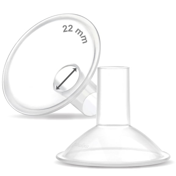 Maymom 22mm Breast Shield Compatible with Medela Breast Pumps with PersonalFit Connector, PersonalFit Flex, Freestyle, Sonata, Swing, Harmony Connector (2-Pack, Crater Series)