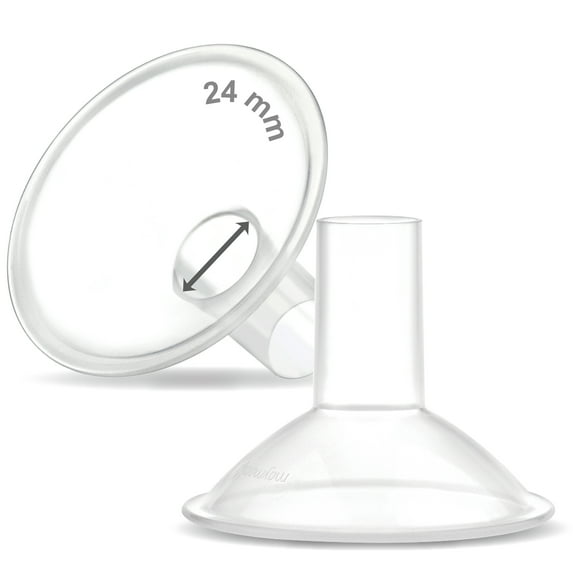 Maymom 24mm Breast Shield Compatible with Medela Breast Pumps with PersonalFit Connector, PersonalFit Flex, Freestyle, Sonata, Swing, Harmony Connector (2-Pack, Crater Series)