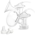 thumbnail image 1 of Maymom MyFit Flange Set 27mm Large Shield Tube Valve Base Connector Compatible with Medela new Pump in Style Maxflow Breast Pump Not Original Medela Pump Parts Replace Medela PersonalFit Flex, 1 of 10