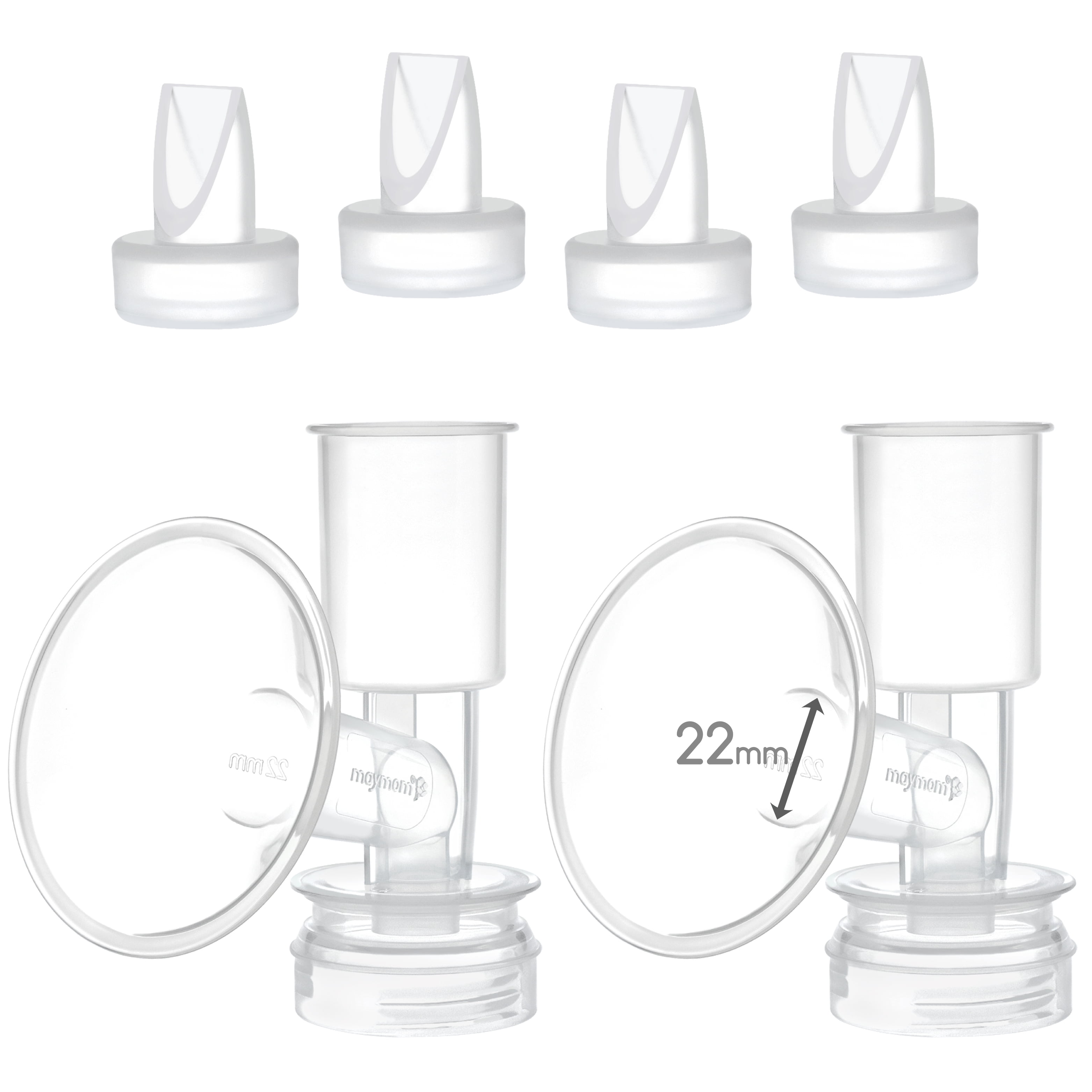 Maymom Pump Parts Compatible With Ameda Purely Yours Pumps Mya Joy; Incl. Silicone Membrane, Duckbill, Tubing, Flange; Replaces Ameda Spare Parts Kit (Flange 25 Mm) HSA/FSA Eligible