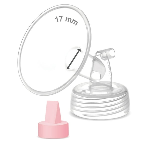 Maymom Pump Part Compatible with Spectra/Ameda Luna Pumps, Syngery Gold; Incl Wide Mouth Flange 17 mm Valve; Not Original Spectra Flange; Replaces Spectra S1 S2, Plus Shield, Pump Parts, Accessories