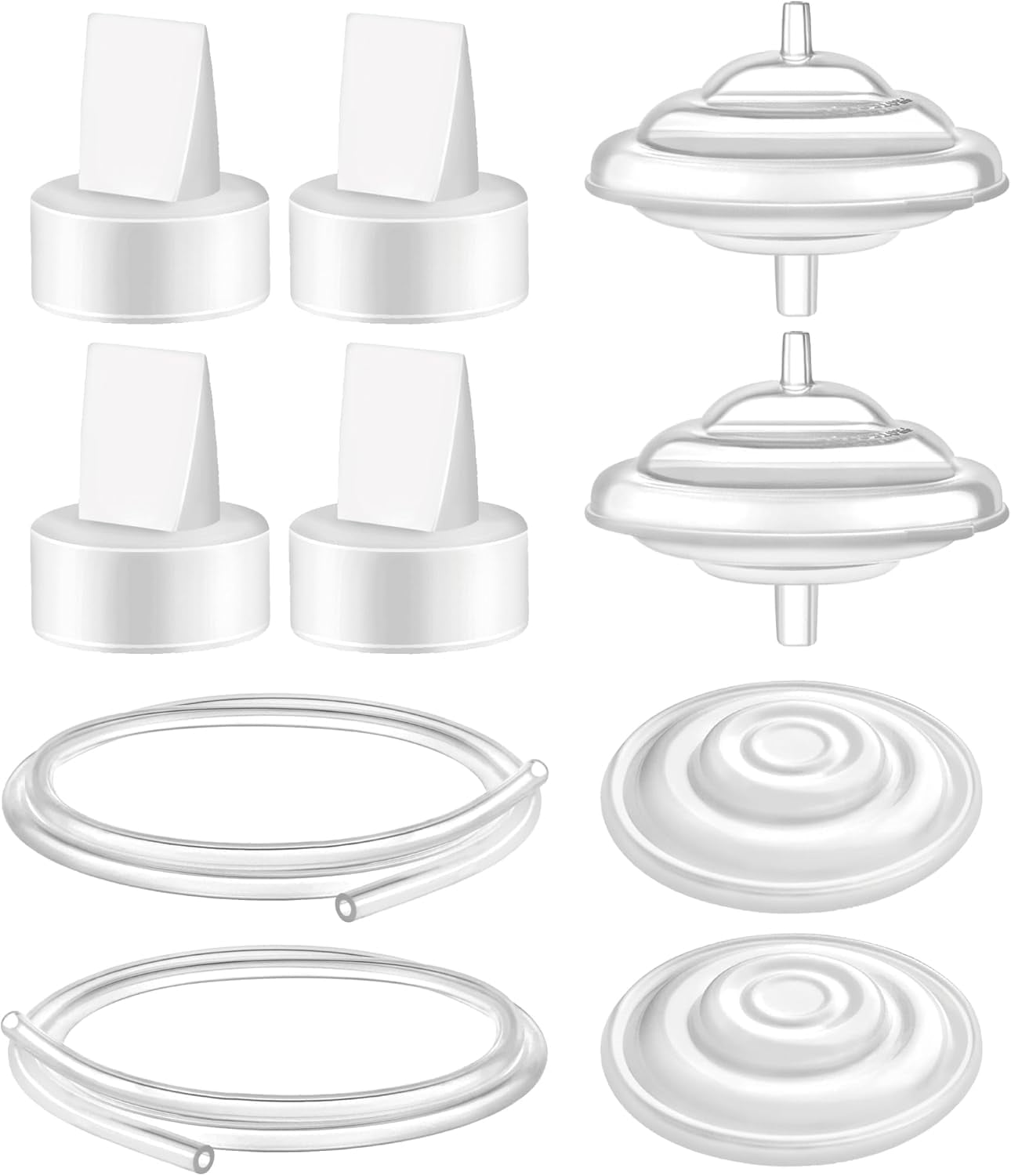 Maymom Pump Parts Backflow Protector Membrane Duckbill Valve Tube Compatible with Spectra (4 Valve)