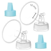 Maymom Pump Parts Compatible with Spectra Ameda Luna Pumps, Spectra Synergy Gold; Inc 15 mm Wide Mouth Flange Blue Duckbill Valve; Not Original Spectra Replacement Pump Parts