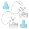 thumbnail image 1 of Maymom Pump Parts Compatible with Spectra Ameda Luna Pumps, Spectra Synergy Gold; Inc 20 mm Wide Mouth Flange Blue Duckbill Valve; Not Original Spectra Replacement Pump Parts, 1 of 9