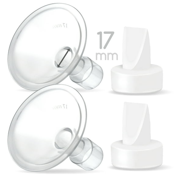 Maymom Pump Valve & MyFit 17mm Shield Compatible with Lansinoh Breast Pump Signature Pro/Smartpump/Manual Breast Pump. Replace Lansinoh Pump Valve. Not Original Lansinoh Pump Part