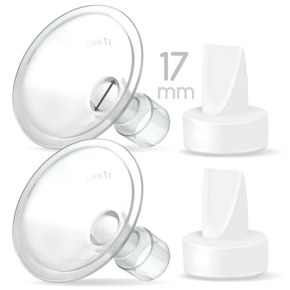 Maymom Pump Valve & MyFit 17mm Shield Compatible with Lansinoh Breast Pump Signature Pro/Smartpump/Manual Breast Pump. Replace Lansinoh Pump Valve. Not Original Lansinoh Pump Part