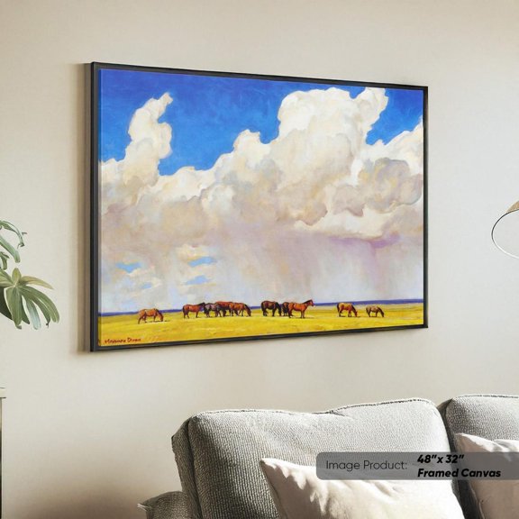 Maynard Dixon Prairie Shower Art Print Western Cloudscape Unframed Paper Print