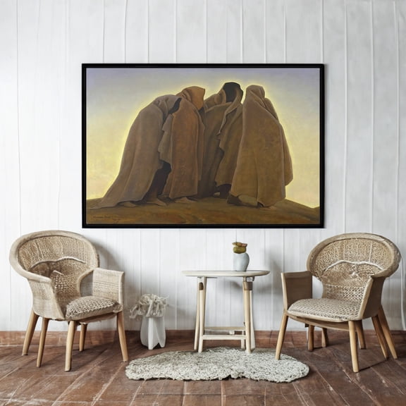 Maynard Dixon Shapes of Fear Print Western Southwestern Art Reproduction Unframed Paper Poster 8x10in