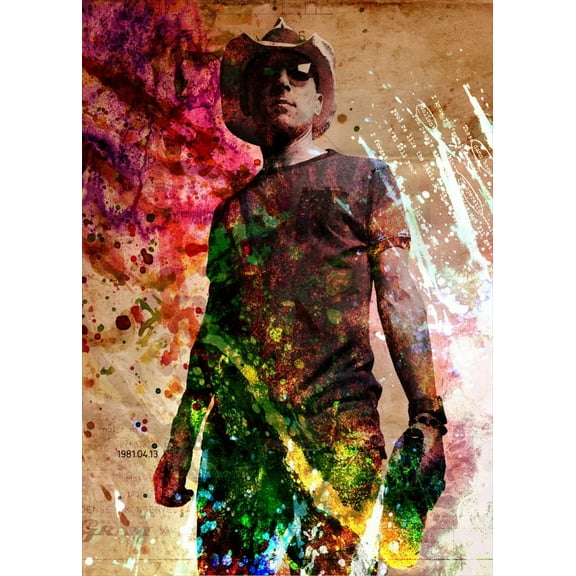 Maynard James Keenan Tool - Music Artist – Poster - Poster Print - Wooden Hanging Scroll Frame 11 x 17 Inch Poster