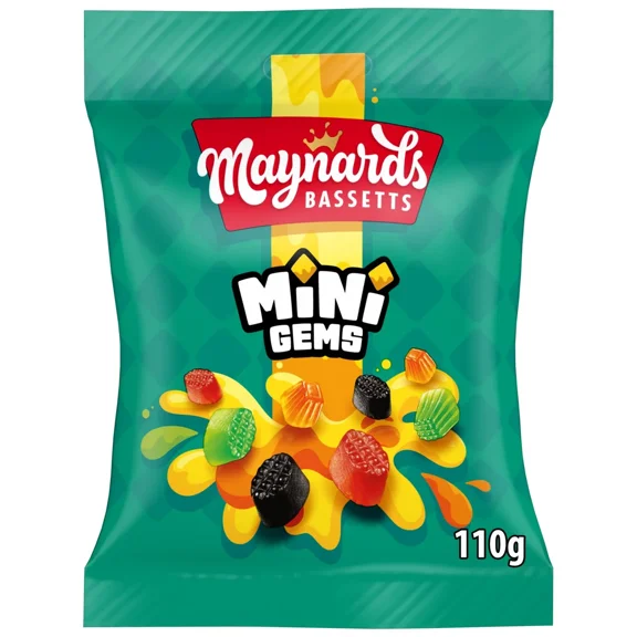 Maynards Bassetts Mini Gems Candy 110g (Pack of 1 )