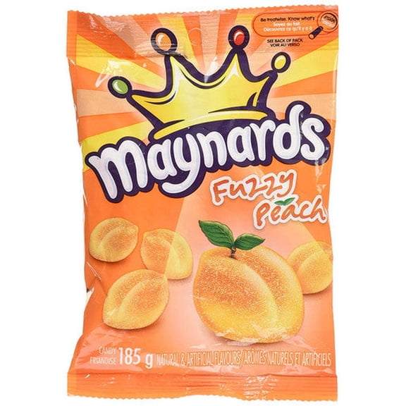 Maynards Fuzzy Peach Gummy Candy, 185g/6.5oz {Imported from Canada}