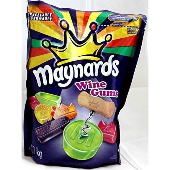 Maynards Gummy, Wine Gums, 1kg/2.2 lbs - 2 Pack