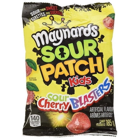 Maynards Sour Cherry Blasters Candy, 185g/6.5 oz., {Imported from Canada}