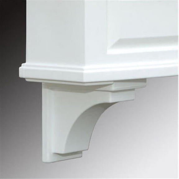 Mayne 4828W Nantucket Decorative Brackets 2 Pack - White<BR>