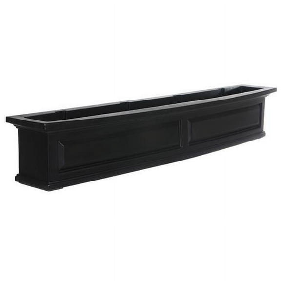 Mayne 4832B Nantucket 5 ft. Window Box - Black-