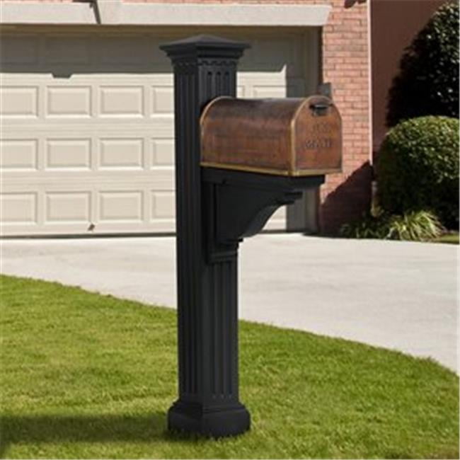 Salsbury Industries 4850A-BRZ Antique Rural Mailbox - Bronze, USPS Approved | Aluminum With Signal Flag