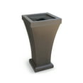 thumbnail image 1 of Mayne Bordeaux 22" x 22" x 40" 24 Gallon Espresso Polyethylene Trash Bin, 1 of 4