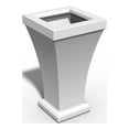 thumbnail image 1 of Mayne Bordeaux 28" x 16" x 16" Tall Self-Watering Polyethylene Planter - White, 1 of 8