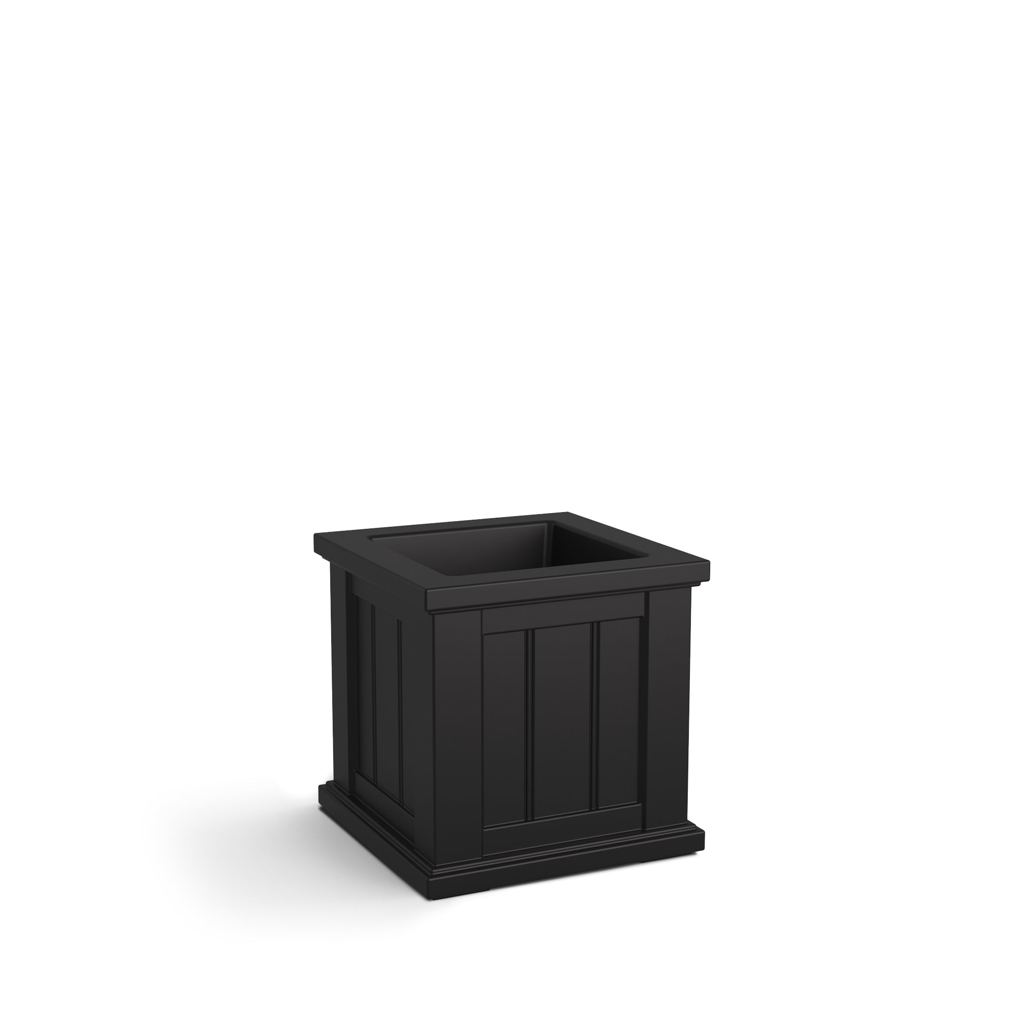 Cape Cod Black Polyethylene Self-Watering Outdoor Planter