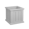 Cape Cod 14" x 14" x 14" Square White Self-Watering Plastic Planter