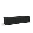 thumbnail image 1 of Cape Cod 48" x 11" x 11" Rectangle Black Self-Watering Plastic Window Box Planter, 1 of 15