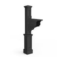 thumbnail image 1 of Mayne Dover Mailbox Arm Mount Black Plastic Mailbox Post, 1 of 13