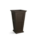 thumbnail image 1 of Mayne Fairfield 22" x 22" x 40" Square Tall Espresso Plastic Planter, 1 of 8