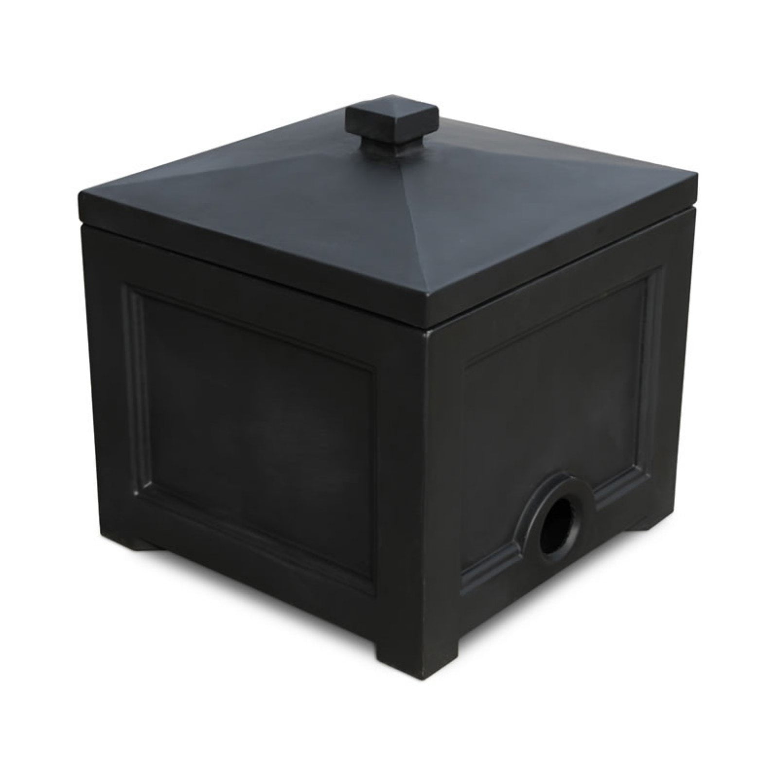 Fairfield Black Polyethylene Garden Hose Storage Bin