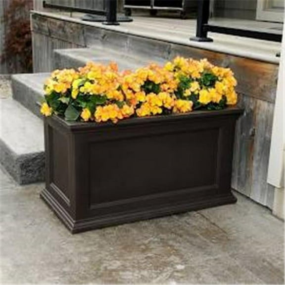 Mayne Fairfield Patio Planter - Espresso 20 x 36 in.