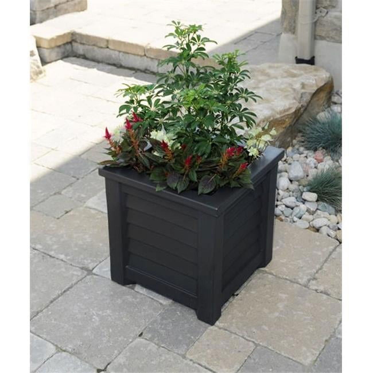 Root and Stock Sonoma Tall Cylinder Planter, Size: D:18 x H:36, Gray