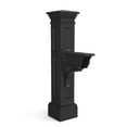 thumbnail image 1 of Mayne Liberty Mailbox Arm Mount Black Plastic Mailbox Post, 1 of 14