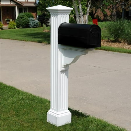 Mayne Manchester Polyethylene Mail Post - White