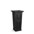 thumbnail image 1 of Mayne Nantucket 16" x 16" x 32" Tall Square Black Self Watering Plastic Planter, 1 of 13