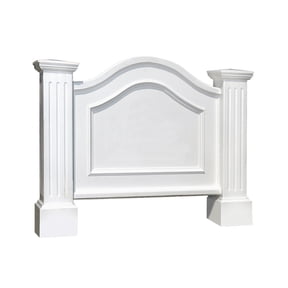 Mayne Nantucket Horizontal Sign Holder 39.5" x 7" x 31.5" White Platic Address Sign