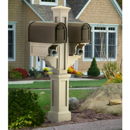 Mayne Rockport Double Mail Post - Clay