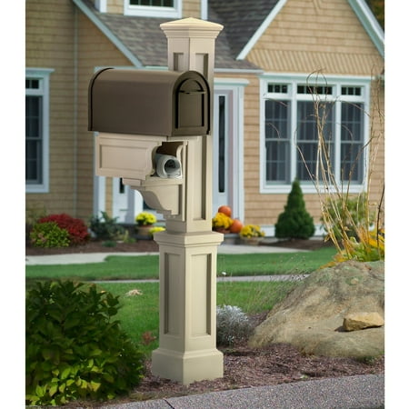 Mayne Rockport Single Mail Post - Clay