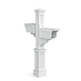thumbnail image 1 of Mayne Signature Plus Mailbox Arm Mount White Plastic Mailbox Post, 1 of 14