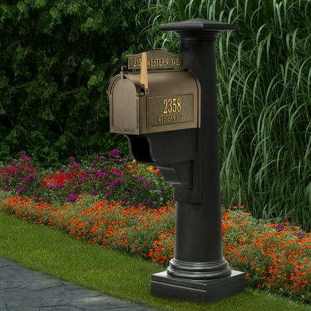 Mayne Statesville Mail Post - Polyethylene - Black (5831-B)