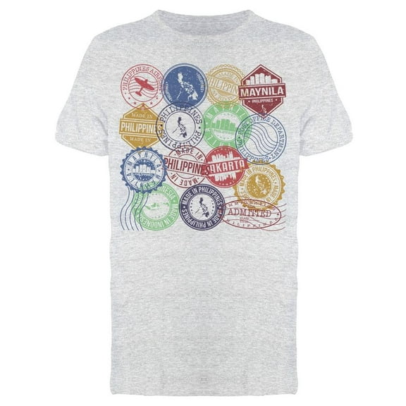 Maynila Philippines Stamps Tee Men's -Image by Shutterstock